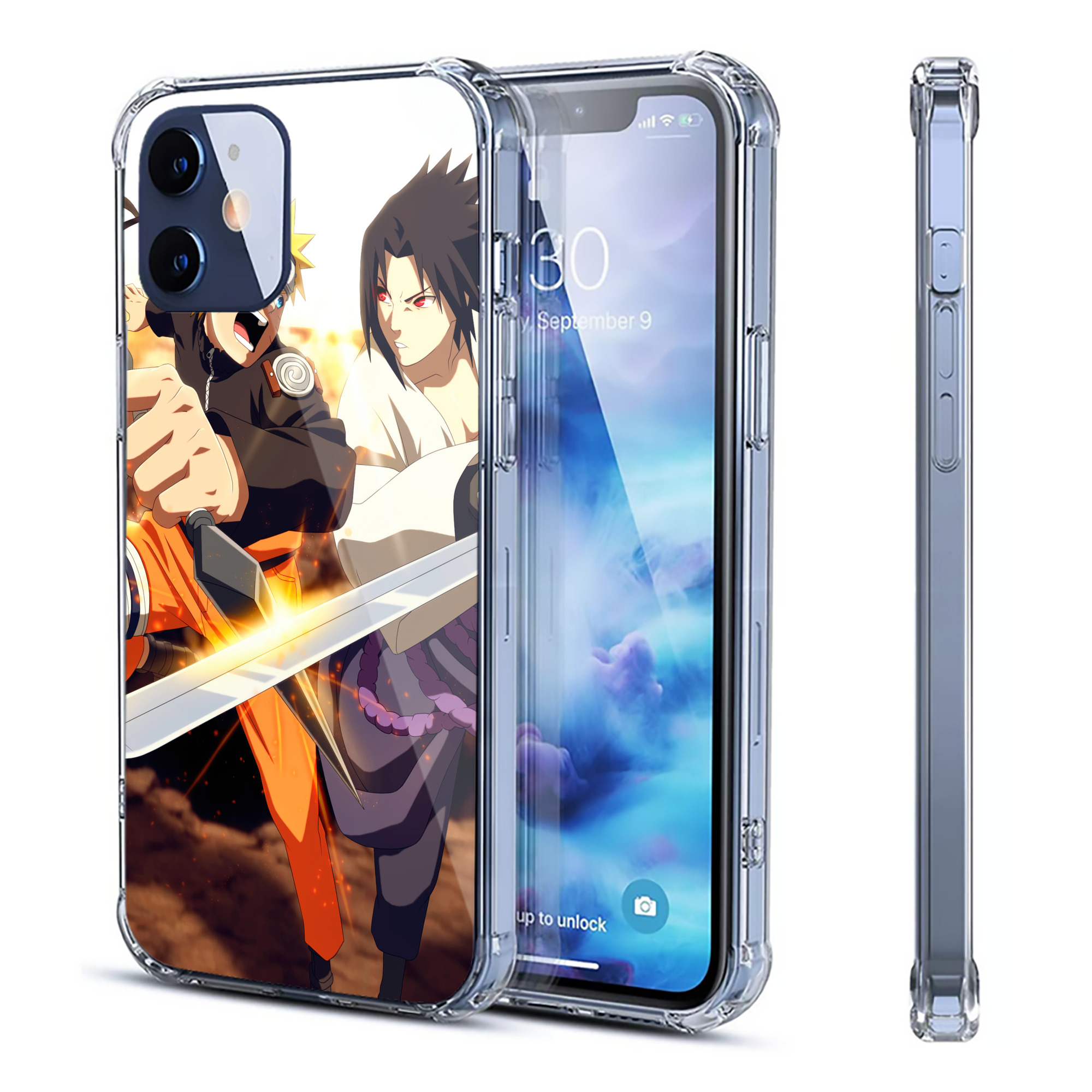 （画像用） NARUTO -ナルト- NARUTO -ナルト- 疾風伝 【iPhone 12シリーズ対応】透明スマホケース（クリアソフトケース）